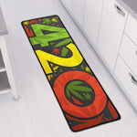 Rasta 420 Print Long Kitchen Mat