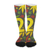 Rasta 420 Print Long Socks