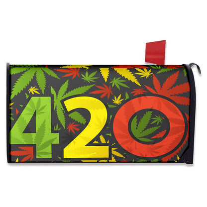 Rasta 420 Print Mailbox Cover