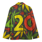 Rasta 420 Print Men's Cotton Blazer