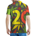 Rasta 420 Print Men's Polo Shirt