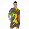 Rasta 420 Print Men's Rompers