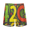 Rasta 420 Print Men's Sports Shorts