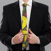 Rasta 420 Print Necktie