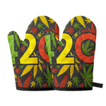 Rasta 420 Print Oven Mitts