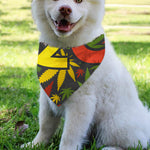 Rasta 420 Print Over The Collar Dog Bandana