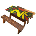 Rasta 420 Print Picnic Table Cover