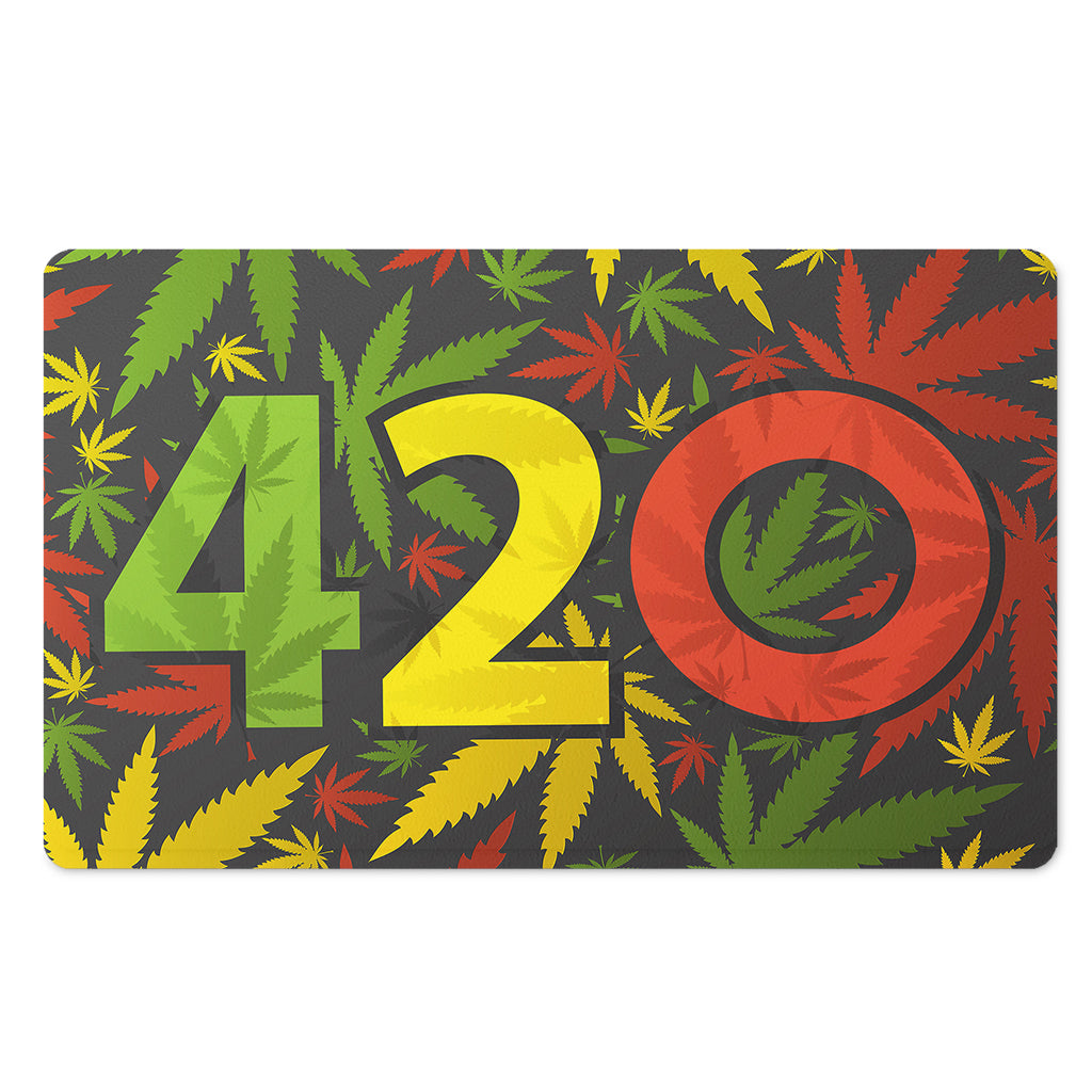 Rasta 420 Print Polyester Doormat