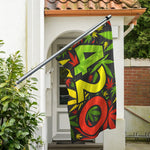 Rasta 420 Print Polyester Flag