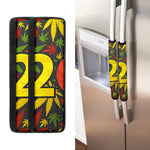 Rasta 420 Print Refrigerator Handle Covers