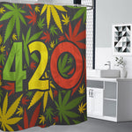 Rasta 420 Print Shower Curtain