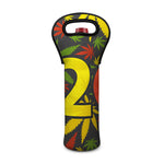 Rasta 420 Print Single Neoprene Wine Tote