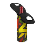 Rasta 420 Print Single Neoprene Wine Tote