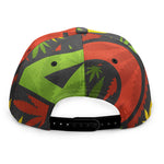 Rasta 420 Print Snapback Cap