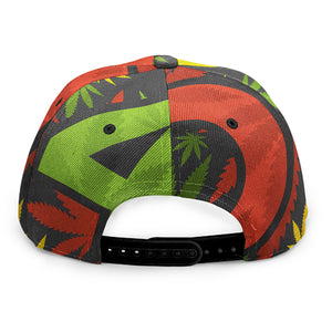 Rasta 420 Print Snapback Cap