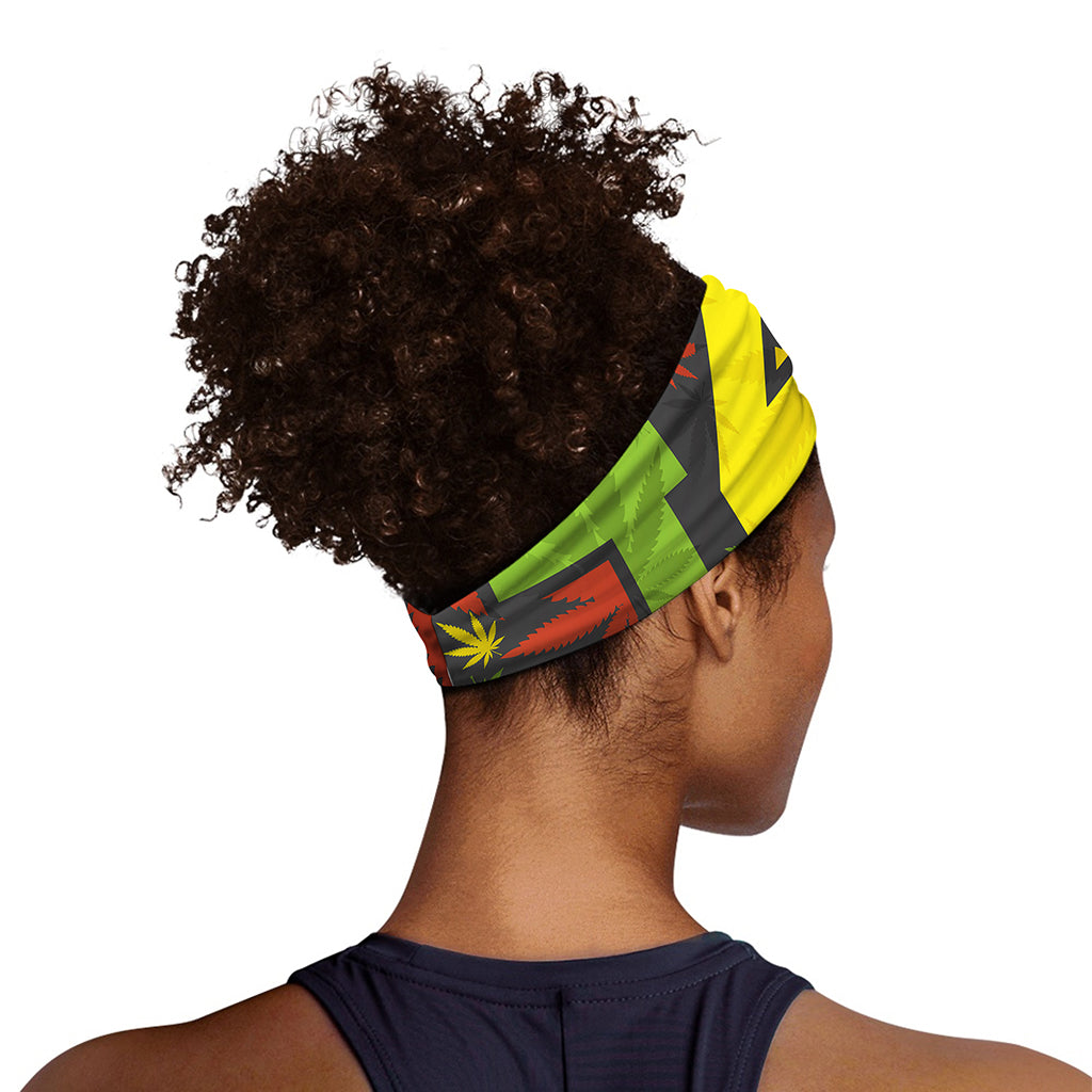 Rasta 420 Print Sports Headband