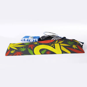 Rasta 420 Print Sports Towel