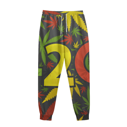Rasta 420 Print Sweatpants