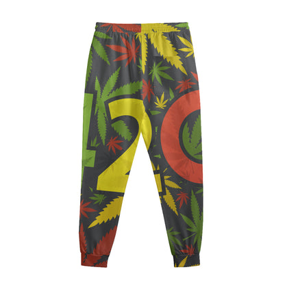 Rasta 420 Print Sweatpants