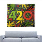 Rasta 420 Print Tapestry