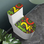Rasta 420 Print Toilet Lid And Tank Cover Set