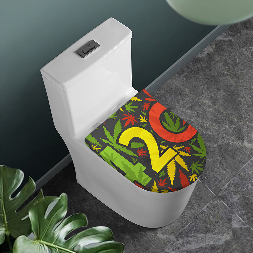 Rasta 420 Print Toilet Lid Cover