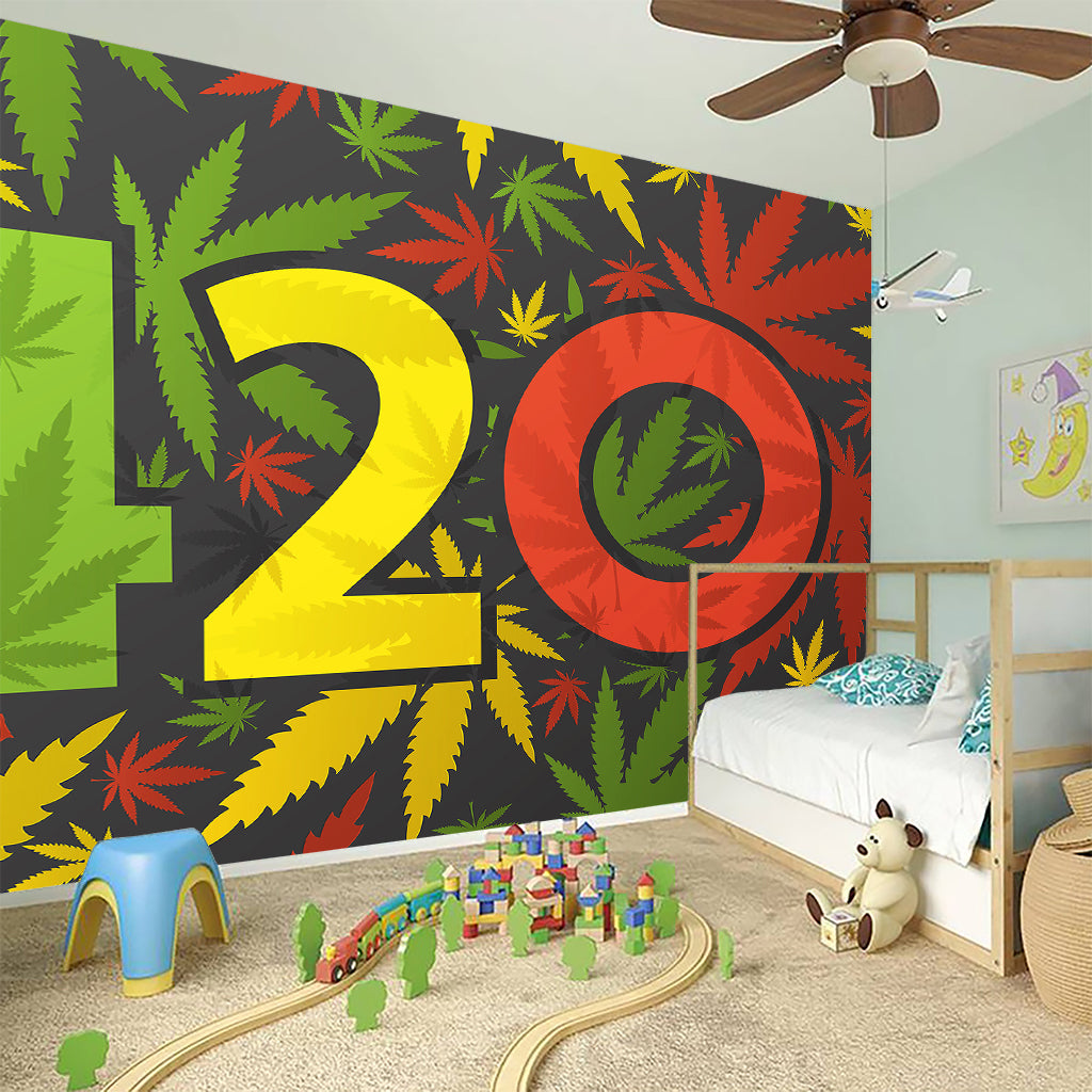 Rasta 420 Print Wall Sticker