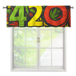 Rasta 420 Print Window Valance