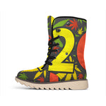 Rasta 420 Print Winter Boots