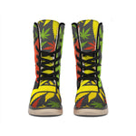 Rasta 420 Print Winter Boots