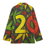 Rasta 420 Print Women's Blazer