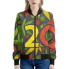 Rasta 420 Print Women's Bomber Jacket