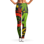 Rasta 420 Print Women's Leggings