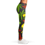 Rasta 420 Print Women's Leggings