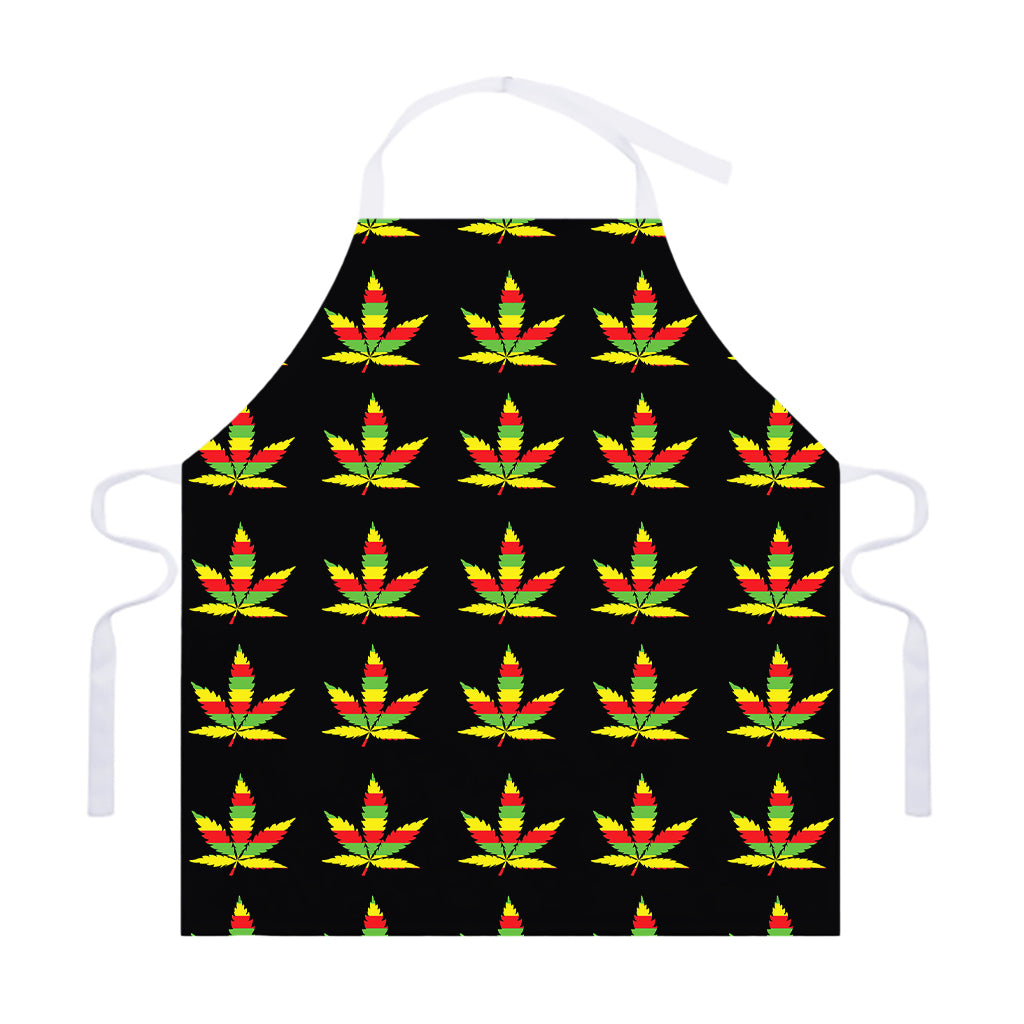 Rasta Flag Pattern Print Adjustable Apron