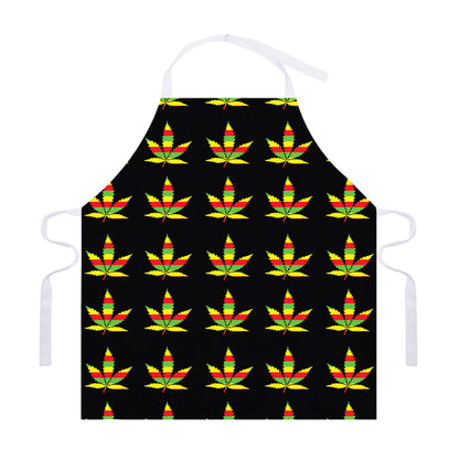 Rasta Flag Pattern Print Adjustable Apron