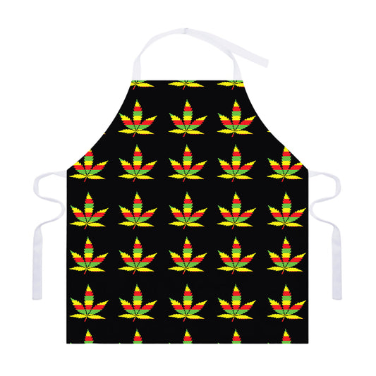 Rasta Flag Pattern Print Adjustable Apron
