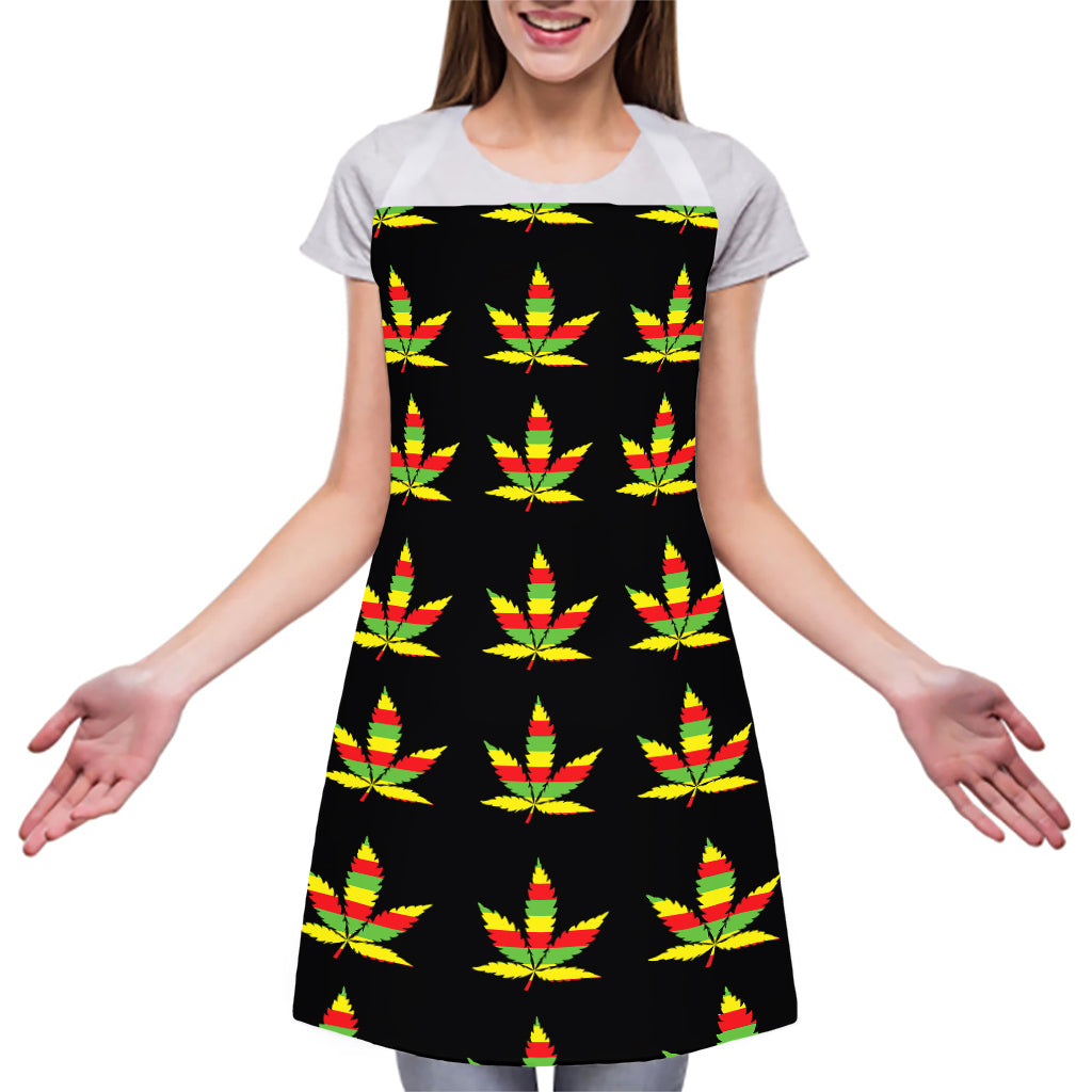 Rasta Flag Pattern Print Adjustable Apron