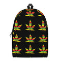 Rasta Flag Pattern Print School Backpack