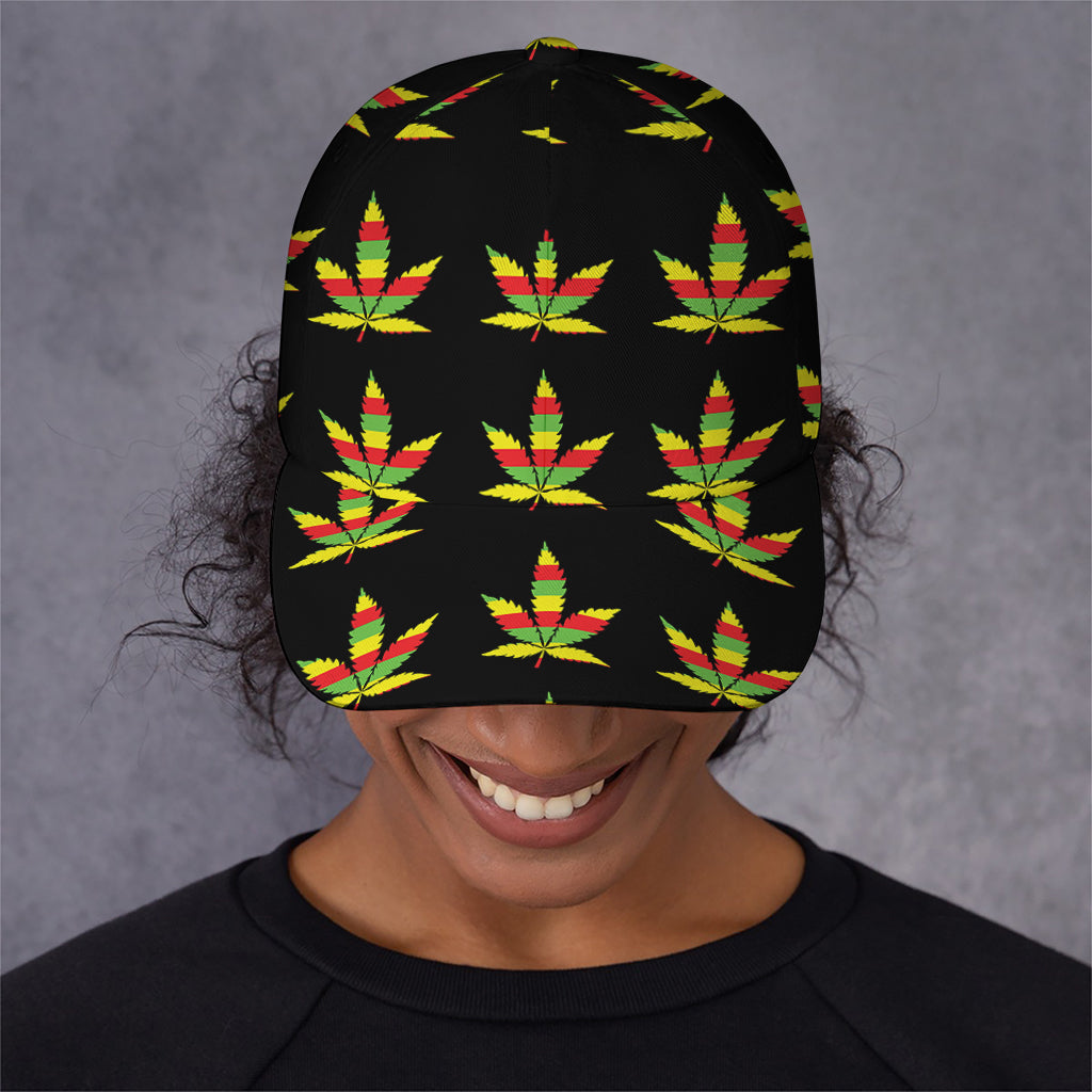 Rasta Flag Pattern Print Baseball Cap