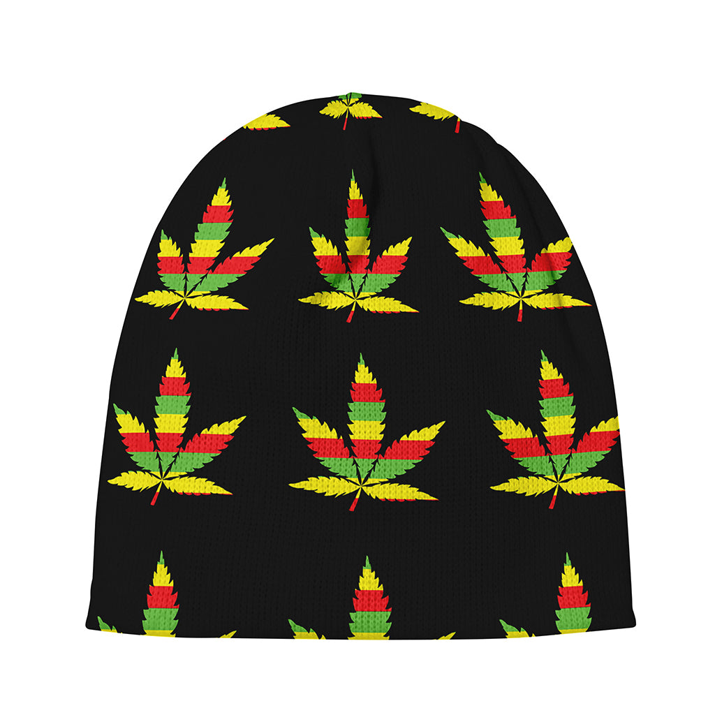 Rasta Flag Pattern Print Beanie