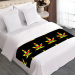 Rasta Flag Pattern Print Bed Runner