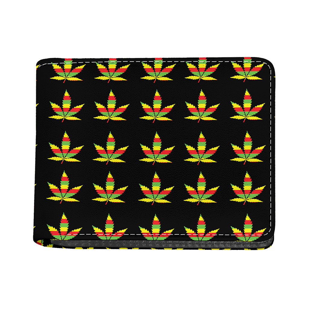 Rasta Flag Pattern Print Bifold Wallet
