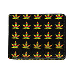 Rasta Flag Pattern Print Bifold Wallet
