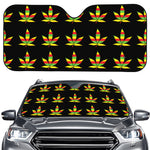 Rasta Flag Pattern Print Car Windshield Sun Shade