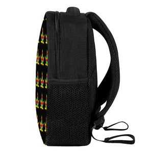 Rasta Flag Pattern Print Casual Backpack