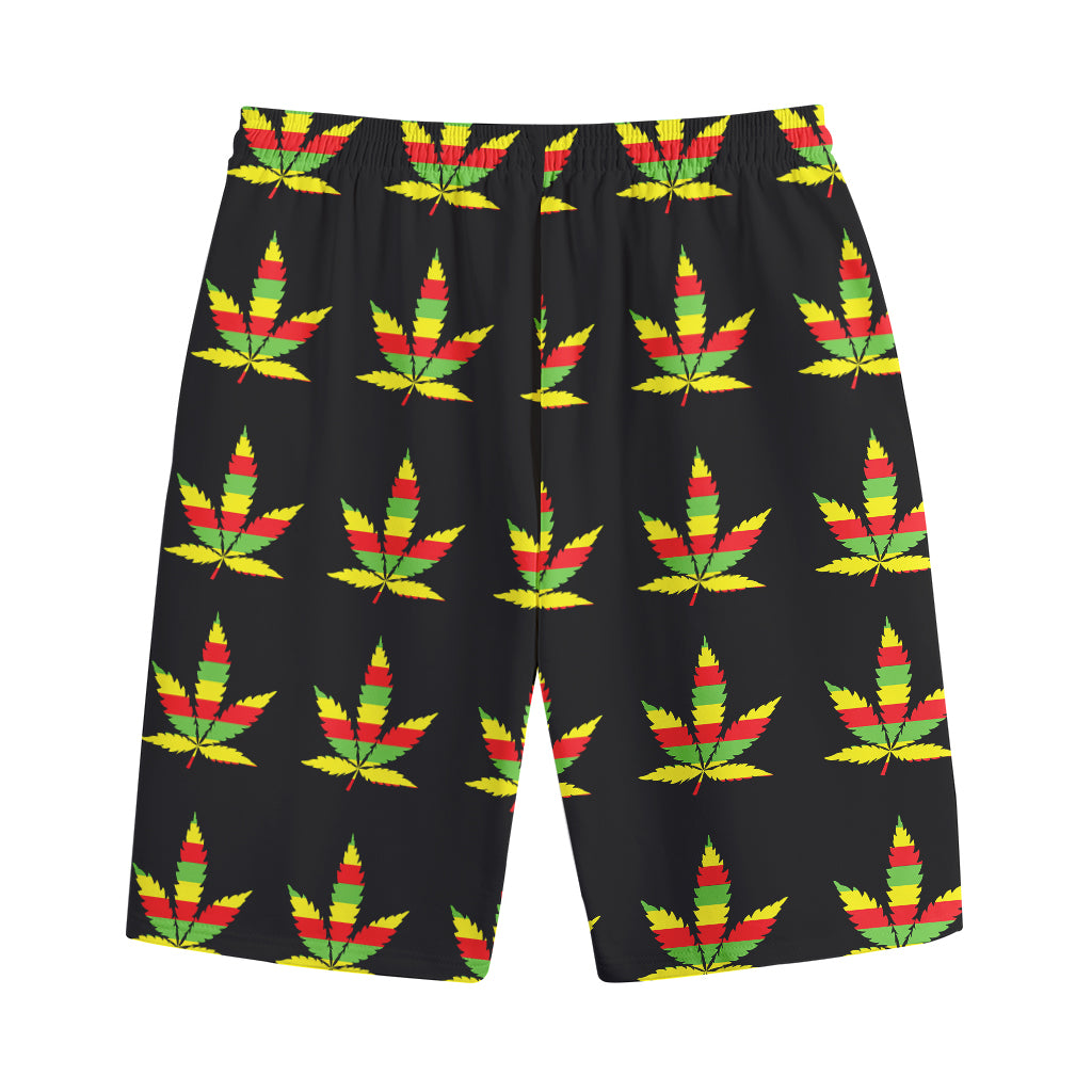 Rasta Flag Pattern Print Cotton Shorts