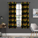 Rasta Flag Pattern Print Curtain