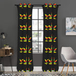 Rasta Flag Pattern Print Curtain