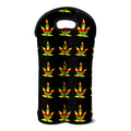 Rasta Flag Pattern Print Double Neoprene Wine Tote